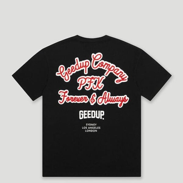 Geedup T-Shirt Company Black Red