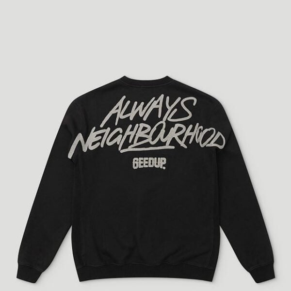 Geedup Always Neighbourhood Crewneck Black