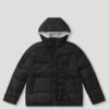 Geedup Core Logo Dual-Tone Reversible Puffer Jacket (Black / White)