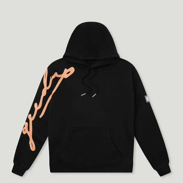 Geedup Wreath Hoodie Black White