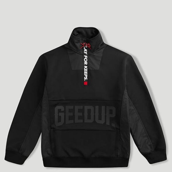Geedup Core Logo Qtr Zip Black