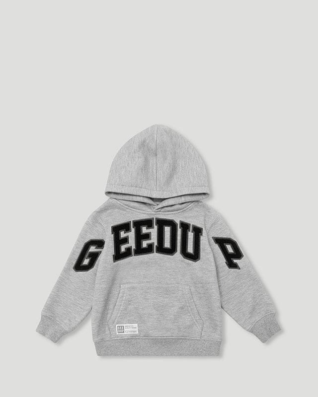 Geedup Team Logo Kids Tracksuit Grey Black