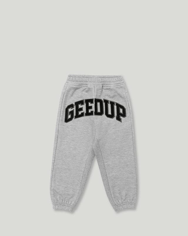 Geedup Team Logo Kids Tracksuit Grey Black