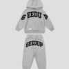 Geedup Team Logo Kids Tracksuit Grey Black