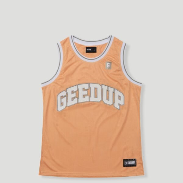 Geedup Team Logo B-Ball Jersey Peach