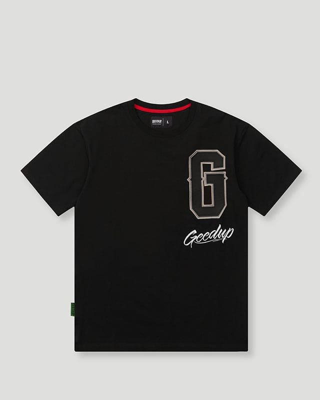 Geedup G Script Logo T-Shirt Black