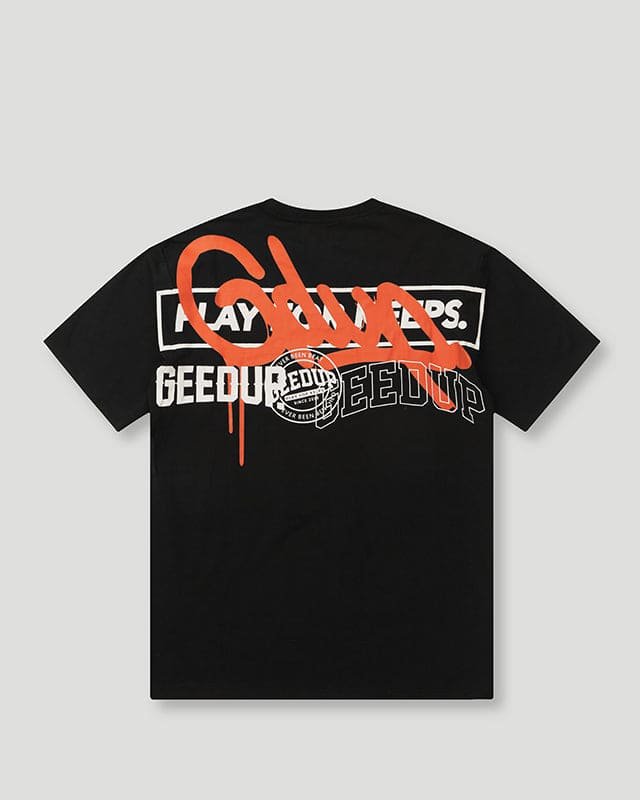 Geedup Subway T-Shirt Black Orange