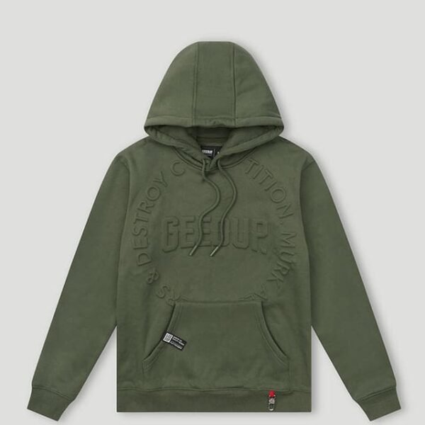 Geedup O S Emblem Emboss Hoody Military Green