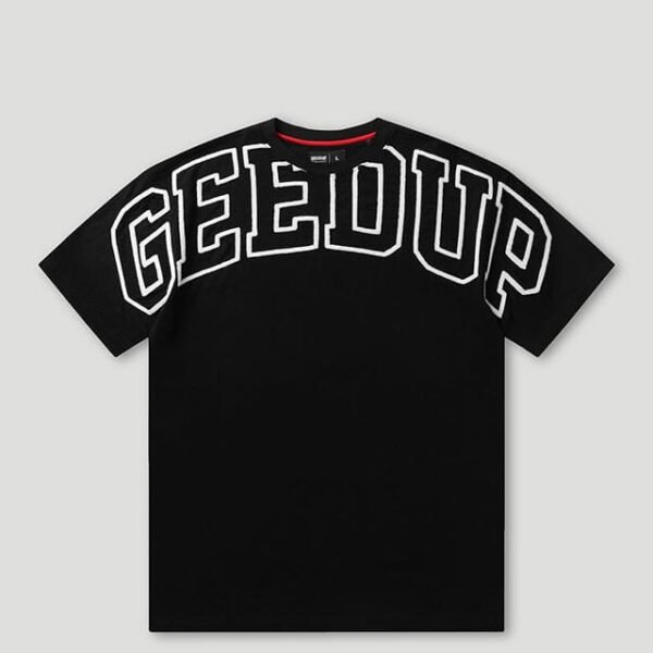 Geedup Team Logo T-Shirt Black White