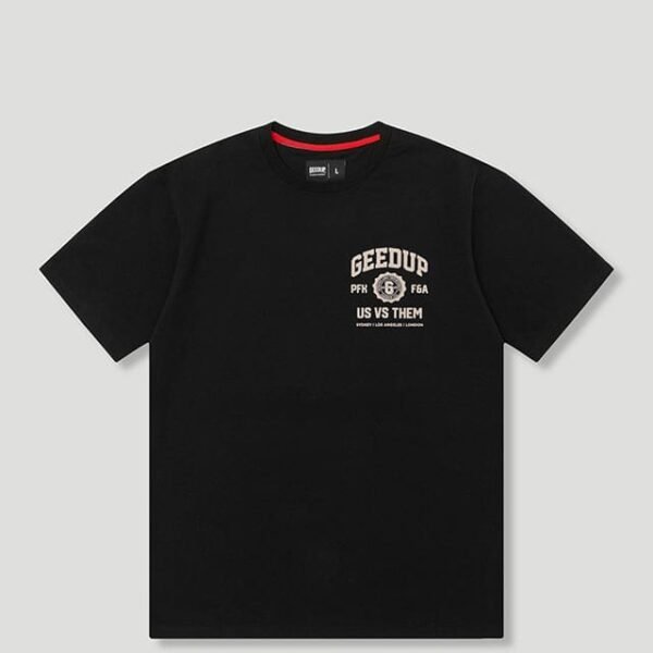 Geedup Us vs. Them T-Shirt Black Pink