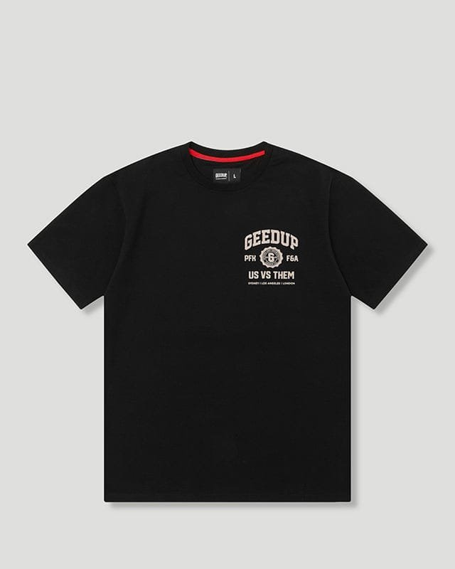 Geedup Us vs. Them T-Shirt Black Pink