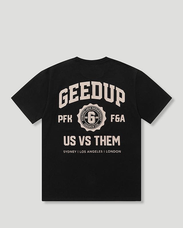 Geedup Us vs. Them T-Shirt Black Pink