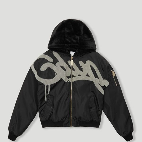 Geedup Handstyle Team Logo Bomber Black White