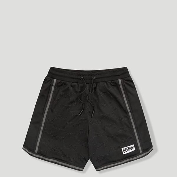 Geedup Emboss Mesh Shorts Black