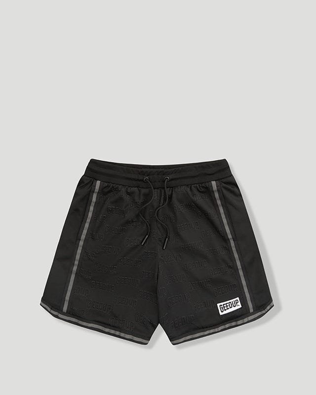 Geedup Emboss Mesh Shorts Black