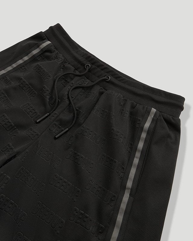 Geedup Emboss Mesh Shorts Black