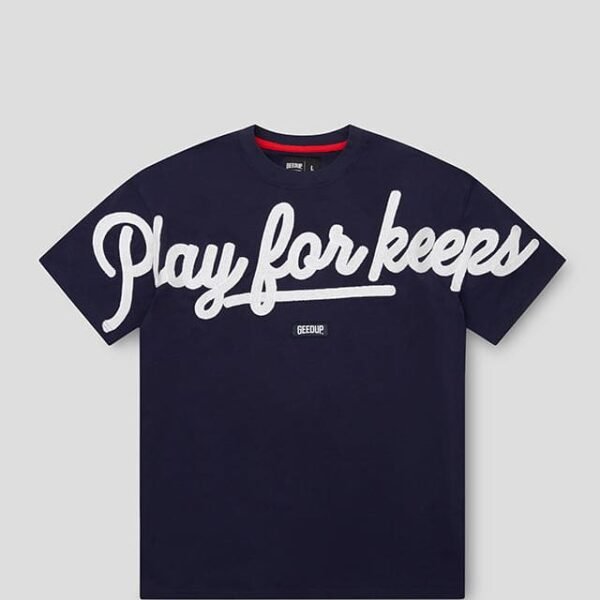 Geedup PFK Script T-Shirt Navy White