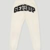 Geedup Team Logo Trackpants Buttercream Black