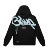 Geedup Handstyle Hoodie Black Baby Blue