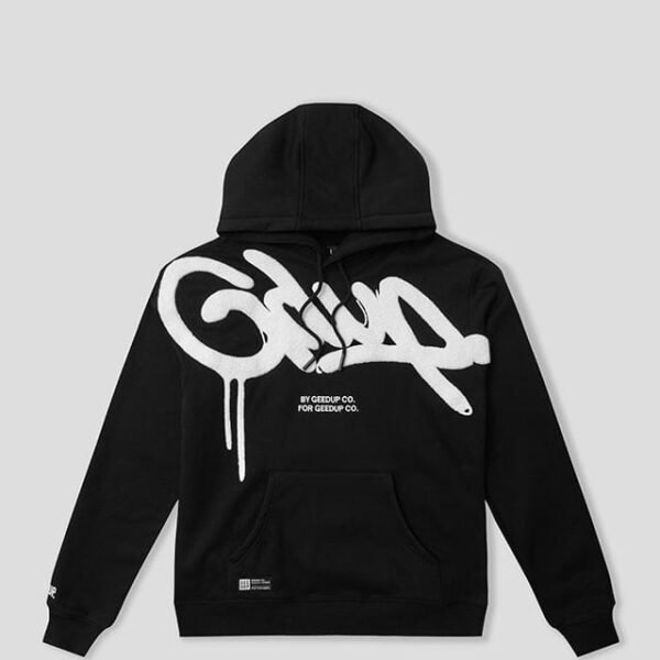 Geedup Handstyle Hoodie Black White